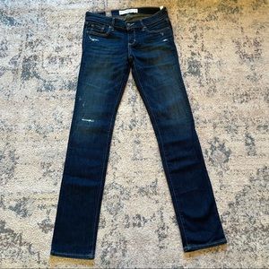 Abercrombie & Fitch | NWT! AF Skinny Jean Distressed Womens 4 29x32 27x33 Dark